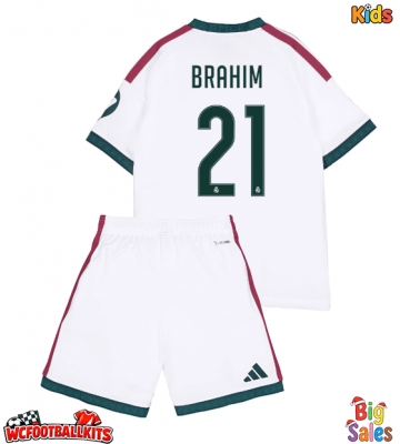 Real Madrid Brahim Diaz #21 Replica Home Stadium Kit for Kids 2026-27 Short Sleeve (+ pants)